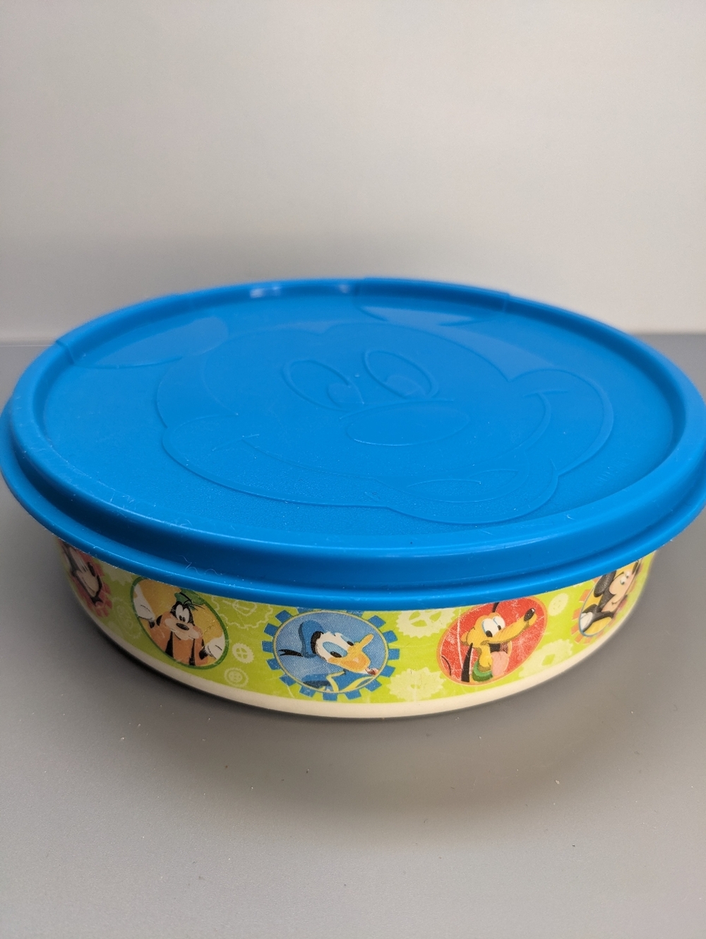 Disney Tupperware Baby Bowl With Embossed Mickey Lid Late 1990s Collectable